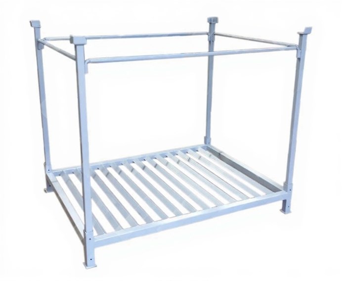 Дигрус Фрейм стеллаж металлический с ограждением 1240х1640х1300 мм, нагрузка 2000 кг FSM-1240-1640-1300-2000
