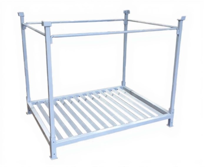 Дигрус Фрейм стеллаж металлический с ограждением 840х1240х970 мм, нагрузка 1000 кг FSM-840-1240-970-1000