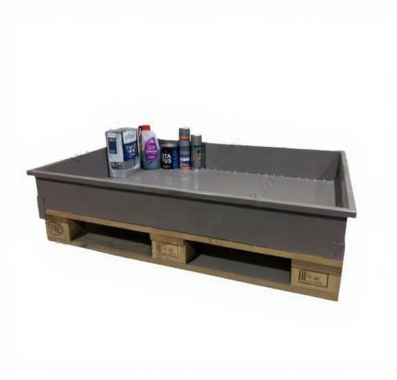 Дигрус Поддон металлический для канистр и малой тары 1260х860х200/240 мм PM-1260-860-200