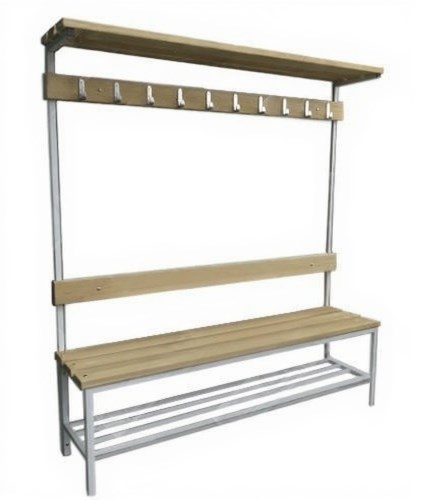 Дигрус Скамья гардеробная с вешалкой и полками под шапки и обувь СК-ВПО (Дерево) SK-VPO-DEREVO