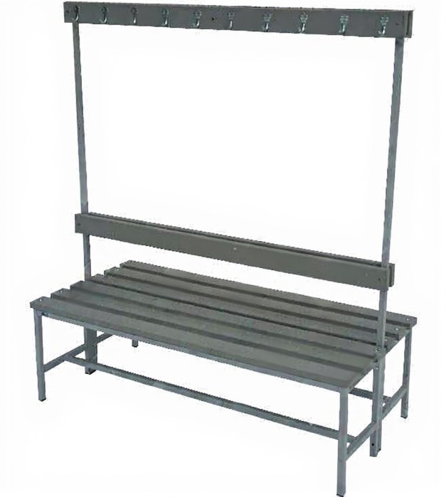 Дигрус Скамья гардеробная с вешалкой двухсторонняя СК2-В- П (Пластик) SK2-V-P-PLASTIK