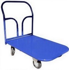 Дигрус Тележка грузовая складская платформенная металлическая 4-х колеcная ТП TP-100516