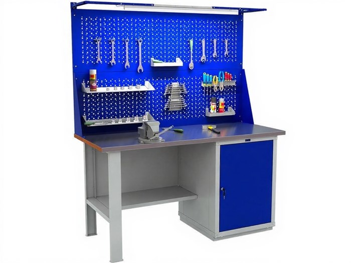 Дигрус Верстак слесарный металлический WTH 160.WS1/F2.021 WTH-160-WS1-F2-021