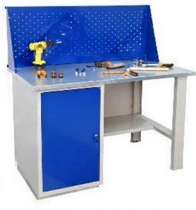 Дигрус Верстак 1200Х1400Х1600 мм металлический с тумбой V-1200-1400-1600-MT