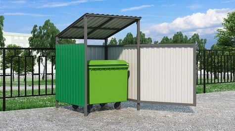 Мусорная площадка Дигрус на 1 бак 15443