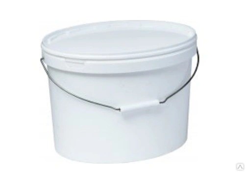 Дигрус Ведро пластиковое 12 литров овальное,упаковка 10 шт. ВПо10 12-Б/Д ВПо10 12-Б/Д