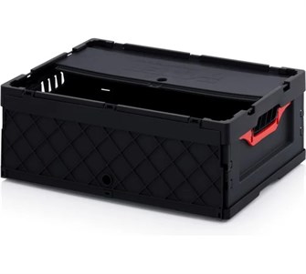 Складной антистатический ящик Дигрус с крышкой 600х400х220 мм АнтСК6422-Ч/Д АнтСК6422-Ч/Д