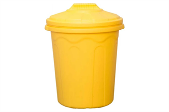 Бак-бочка 80 л хозяйственная, с крышкой, желтый ББ-80-Ж/Д ББ-80-Ж/Д