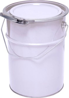 Дигрус Ведро металлическое 5 л крышка-обруч, с покрытием, белое ВМко-5П/Д ВМко-5ПБ/Д