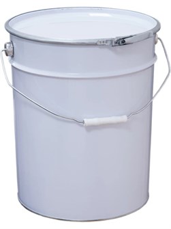 Дигрус Ведро металл 20л. крышка-обруч, с покрытием внутри, белое ВМкоП20-Бел/Д ВМкоП20-Бел/Д