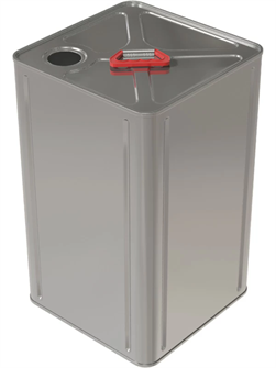 Дигрус Канистра металл 20л квадратная с ручкой пластик, крышка берикап 42мм КМК-20-Н/Д КМК-20-Н/Д