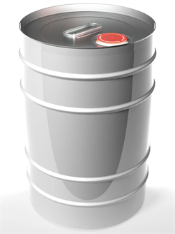 Дигрус Бочка металл 27л. цилиндр, с ребром жесткости, с крышкой берикап 57мм.,белый ЦБМ-27-Б/Д ЦБМ-27-Б/Д