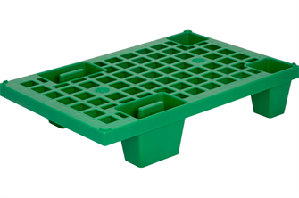 Паллет Дигрус 600х400х130 (перфорированный на ножках) зеленый П-60.40.13-ПнЗ/Д П-60.40.13-ПнЗ/Д
