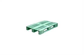 Паллет Дигрус 1200х800х150 перфорированный (версия 2), на 3-х полозьях зеленый П-120.80.15-Пп3З/Д П-120.80.15-Пп3З/Д