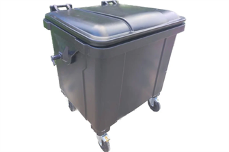 Дигрус Мусорный евроконтейнер 1100 л темно-серый ПЗ29.С19-ТС/Д ПЗ29.С19-ТС/Д