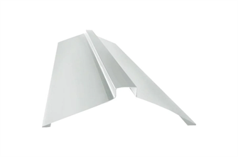 Конёк фигурный металлический Дигрус 2000х140, белый КФМ-21405-Б/Д КФМ-21405-Б/Д