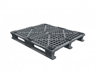 Дигрус Поддон перфор пластиковый 1200х1000x150 на 3-х полозьях серый арт ППП-120х100х15-ПС/Д ППП-120х100х15-ПС/Д