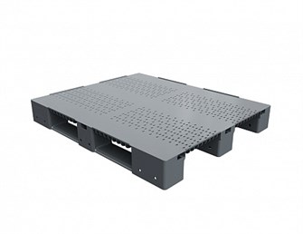 Поддон перфорир пластиковый 1200х1000х150 на 3-х полозьях усиленный одной трубой Дигрус ППП-120х100х15-УТ/Д