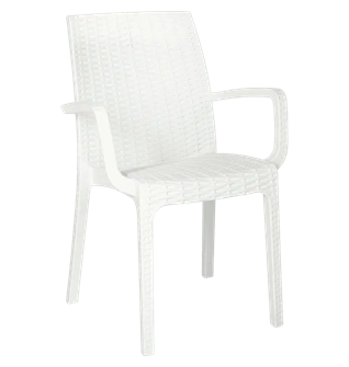 Стул РАТТАН Белый 13743
