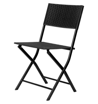 Набор из 2-х складных стульев РАТТАН Антрацит 13747