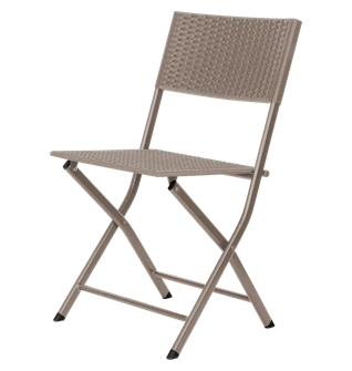 Набор из 2-х складных стульев РАТТАН Серый 13749