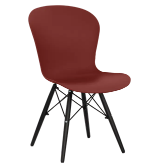 Стул ЛОФТ с ножками металл и дерево Бордовый 13756