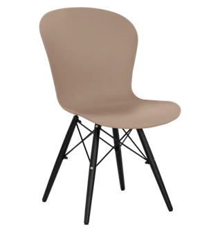 Стул ЛОФТ с ножками металл и дерево Какао 13757