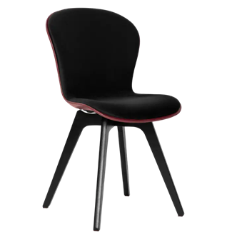 Cтул ЛОФТ с деревянными ножками и мягкой вставкой Бордовый 13764