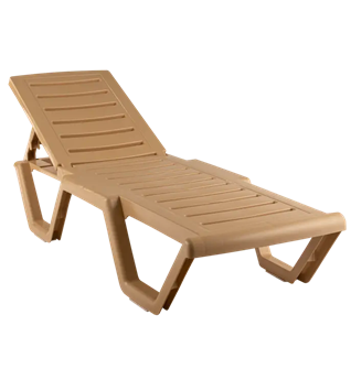 Шезлонг АТЛАНТ бежевый 13817