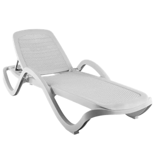 Шезлонг КАПРИ белый 13830