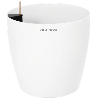 Кашпо круглое ДЕЛЮКС белое 100 литров 13889