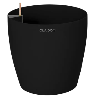 Кашпо круглое ДЕЛЮКС черное 100 литров 13890