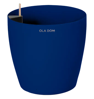 Кашпо круглое ДЕЛЮКС кобальт 100 литров 13892