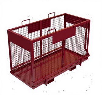 Дигрус Контейнер сетчатый с откидным дном КСД-1200 для погрузчика 1,2 м3 KSD-1200-1-2