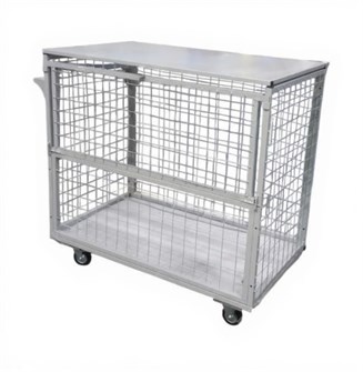 Дигрус Контейнер сетчатый КС2-10-10 с откидным бортом и глухой крышкой (1000х1200х1000 мм) KS2-10-10