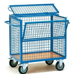 Дигрус Контейнер передвижной сетчатый с откидным бортом и крышкой (800х1200х1000 мм) KPS-800-1200-1000