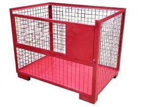 Дигрус Тара металлическая производственная сетчатый с откидным бортом 1000х1600х750 мм TMPS-1000-1600-750