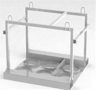 Дигрус Контейнер КГБ-06П металлический для 6-ти газовых баллонов ф305 мм KGB-06P