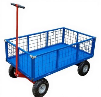 Дигрус Тележка с поворотной осью и откидными бортами 800х1200 мм TPO-OB-800kh1200