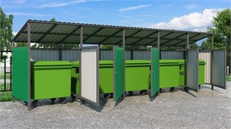 Мусорная площадка Дигрус на 5 баков 15450