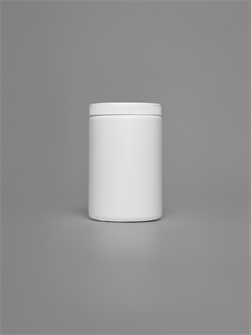 Дигрус Банка п/э 900 мл  круглая, белая с крышкой  БП(к)-0,900-Б/Д БП(к)-0,900-Б/Д