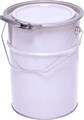 Дигрус Ведро металлическое 5 л крышка-обруч, с покрытием, белое ВМко-5П/Д ВМко-5ПБ/Д