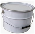 Дигрус Ведро металлическое 10л крышка-обруч, белое ВМко10-Б/Д ВМко10-Б/Д