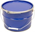Дигрус Ведро металлическое 10л крышка-обруч, с покрытием внутри, синее ВМкоП10-С/Д ВМко10-С/Д