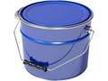 Дигрус Ведро металлическое 15л крышка-обруч, синее ВМко15-С/Д ВМко15-С/Д