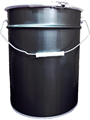 Дигрус Ведро металлическое 20 л крышка-обруч, черное ВМко20-Ч/Д ВМко20-Ч/Д