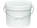 Дигрус Ведро п/п 11л. круглое, с белой крышкой, с ручкой. ВПК-11-БК/Д
