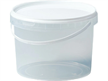 Дигрус Ведро пластиковое 2,75 литра с крышкой, прозрачное ВПк2,75-П/Д ВПк2,75-П/Д