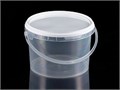 Дигрус Ведро пластиковое 2,75 литра с крышкой, прозрачное ВПк2,75-П/Д ВПк2,75-П/Д