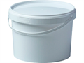 Дигрус Ведро пластиковое 3,3 литра с крышкой, белое ВПк3,3-Б/Д ВПк3,3-Б/Д